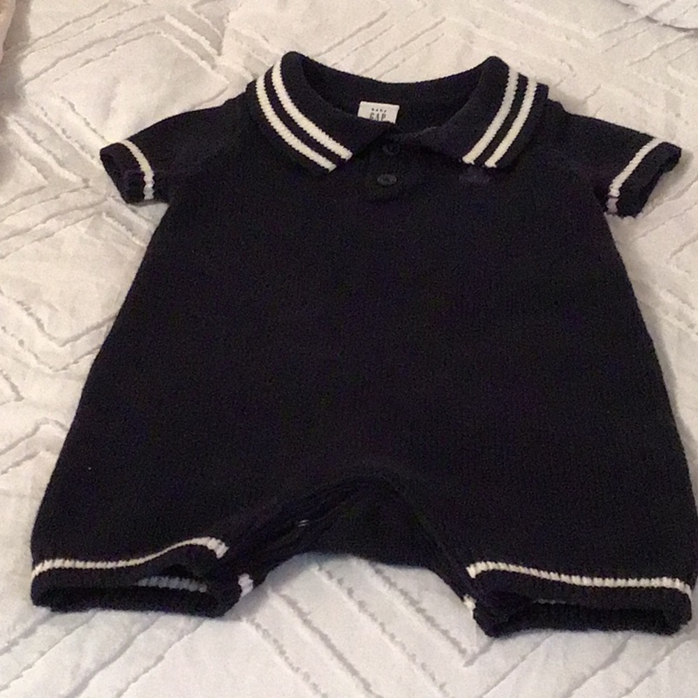 Baby Gap Bodysuit with White Trim